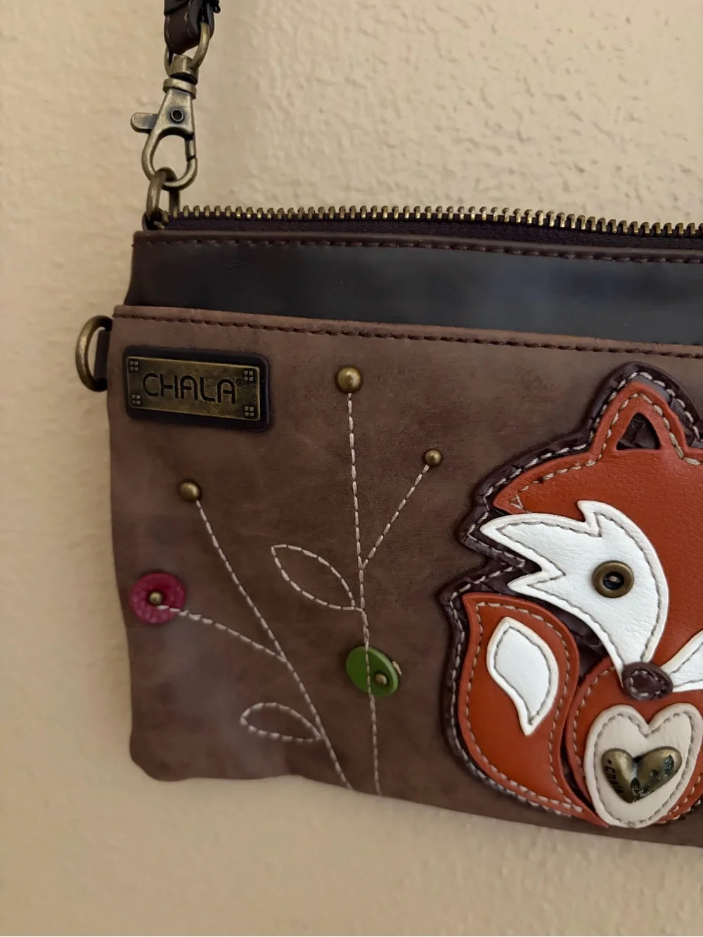 Chala Foxy Fox Woodland Women’s Crossbody Purse CUTE!!